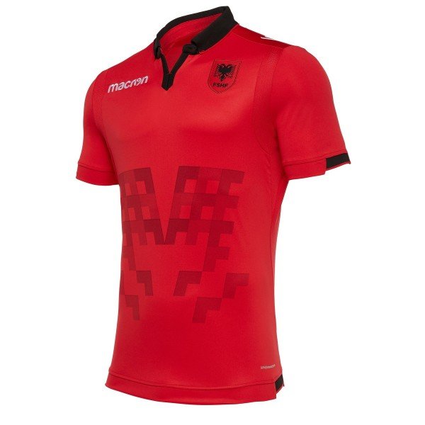 Camisa oficial Macron seleção da Albania 2019 I jogador Camisa oficial Macron seleção da Albania 2019 I jogador