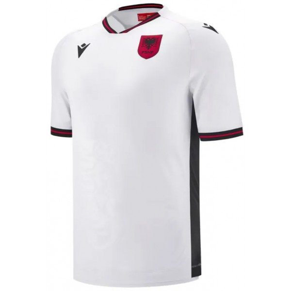 Camisa II Seleção da Albania 2025 2026 Macron oficial 