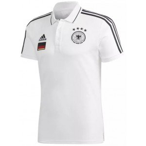 Camisa Polo oficial Adidas seleção da Alemanha 2020 2021 Branca