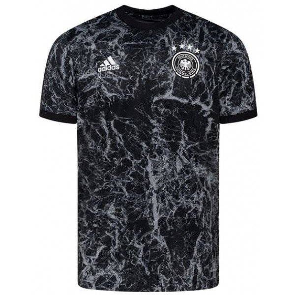 Camisa de treino oficial Adidas seleção da Alemanha 2020 2021 preta