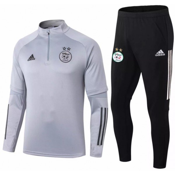 Kit treinamento oficial Adidas seleção da Argélia 2020 2021 Cinza