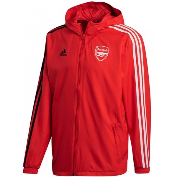 Jaqueta corta vento oficial Adidas Arsenal 2020 2021 Vermelha