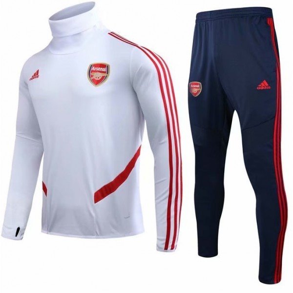 Kit treinamento oficial Adidas Arsenal 2019 2020 Branco e Azul