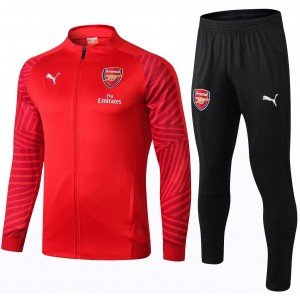 Kit treinamento oficial Puma Arsenal 2018 2019 vermelho e preto
