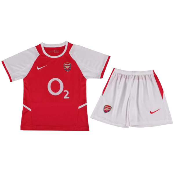 Kit infantil I Arsenal 2002 2003 Home retro 