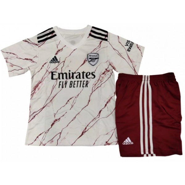 Kit infantil oficial Adidas Arsenal 2020 2021 II jogador