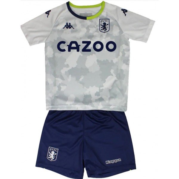 Kit infantil oficial Kappa Aston Villa 2020 2021 III jogador