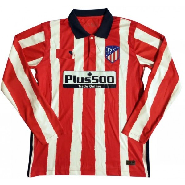 Camisa Atletico de Madrid 2020 2021 I Home jogador manga comprida