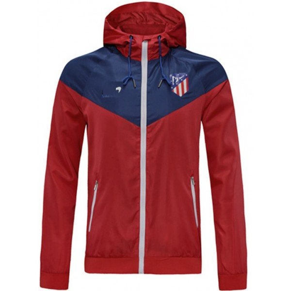 Jaqueta corta vento Atletico de Madrid 2020 2021 Azul e vermelha
