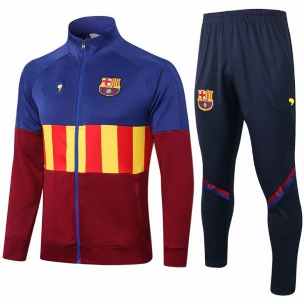Kit treinamento Barcelona 2020 2021 Azul e Amarelo
