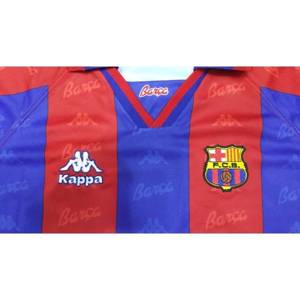 Camisa retro Kappa Barcelona 1996 1997 I jogador