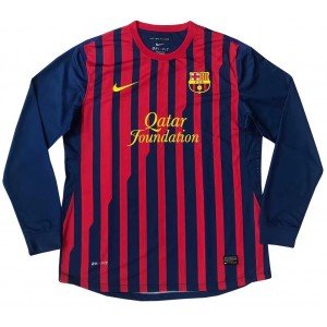 Camisa retro Barcelona 2011 2012 I Home jogador manga comprida