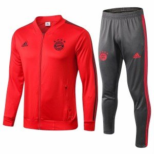 Kit treinamento oficial Adidas Bayern de Munique 2018 2019 vermelho e preto