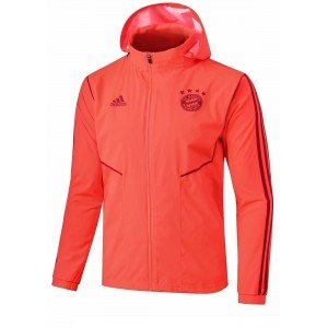 Jaqueta com capuz oficial Adidas Bayern de Munique 2019 2020 laranja