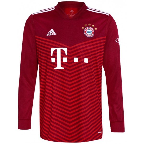 Camisa I Bayern de Munique 2021 2022 Adidas oficial manga comprida