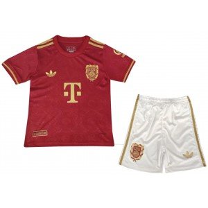 Kit infantil Bayern de Munique 2024 2025 Adidas oficial 125 anos