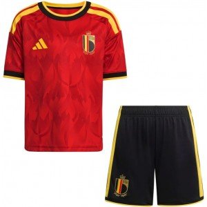 Kit infantil I Seleção da Belgica 2026 Adidas oficial Kit infantil I Seleção da Belgica 2026 Adidas oficial