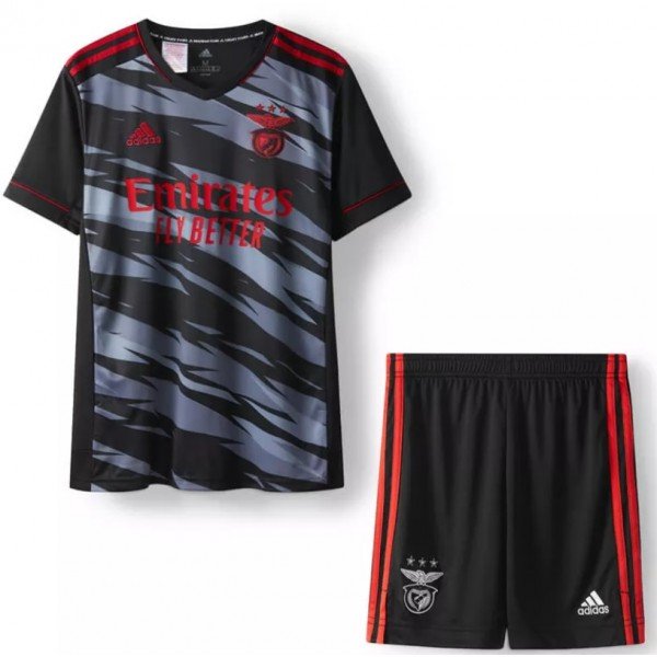 Kit infantil III Benfica 2021 2022 Adidas oficial Kit infantil III Benfica 2021 2022 Adidas oficial