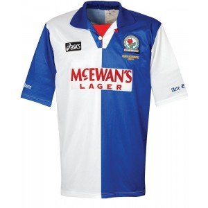 Camisa retro Asics Blackburn Rovers 1994 1995 I jogador