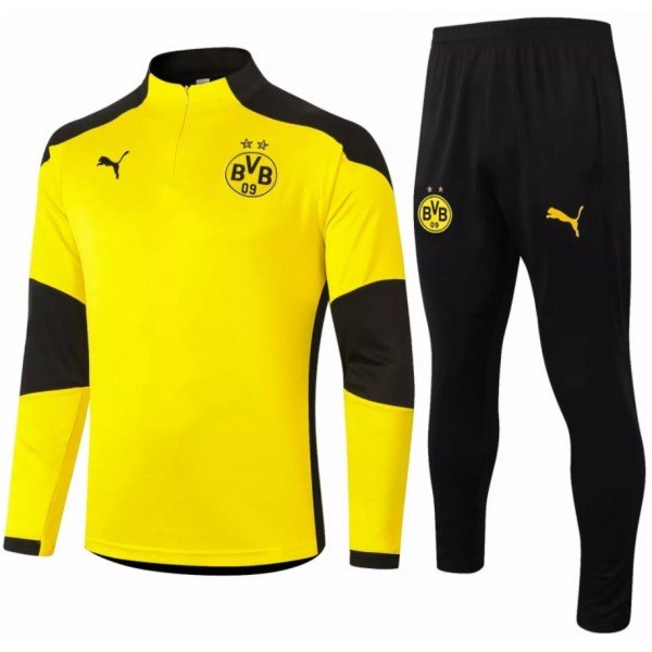 Kit treinamento oficial Puma Borussia Dortmund 2020 2021  Amarelo e preto