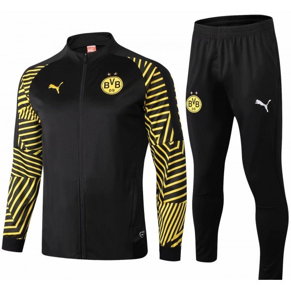 Kit treinamento oficial Puma Borussia Dortmund 2018 2019 preto e amarelo