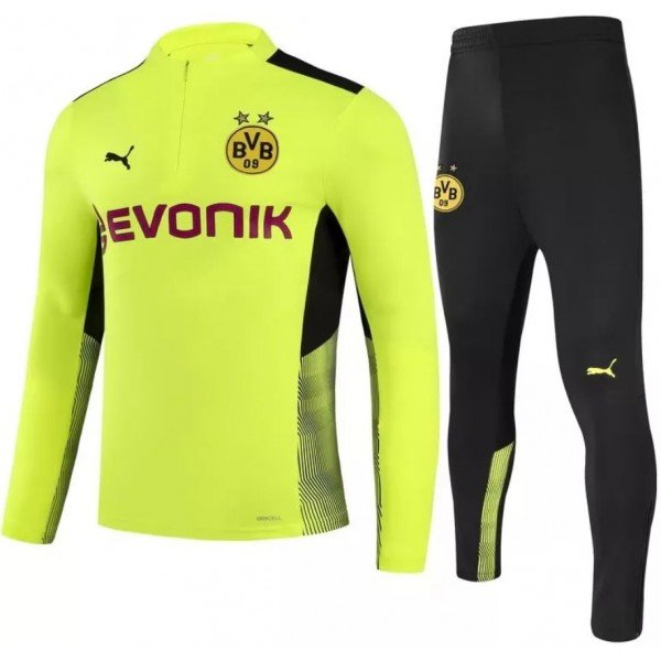 Kit treinamento Borussia Dortmund 2021 2022 Puma oficial Amarelo e preto