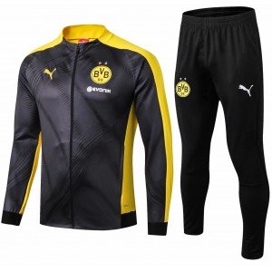 Kit treinamento oficial Puma Borussia Dortmund 2019 2020 preto e amarelo