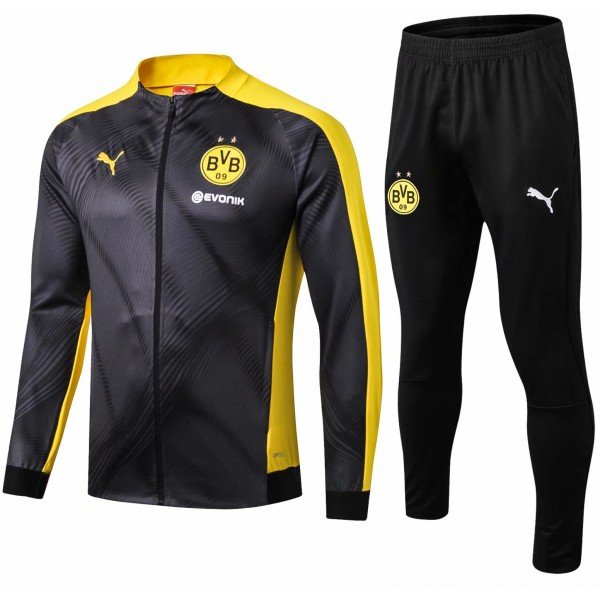 Kit treinamento oficial Puma Borussia Dortmund 2019 2020 preto e amarelo