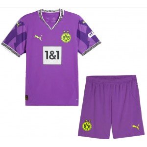 Kit infantil Goleiro IV Borussia Dortmund 2024 2025 Puma oficial 