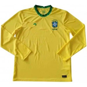 Camisa seleção do Brasil 2020 I Home Jogador manga comprida