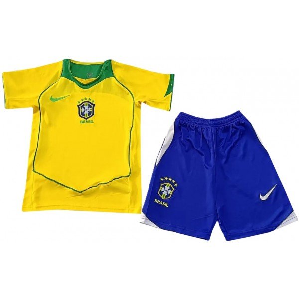 Kit infantil I Seleção do Brasil 2004 Home Retro