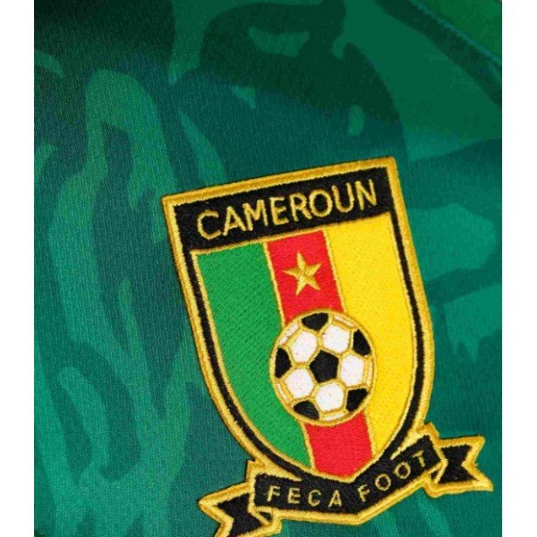 Camisa oficial Le Coq Sportif seleção de Camarões 2019 I jogador Camisa oficial Le Coq Sportif seleção de Camarões 2019 I jogador