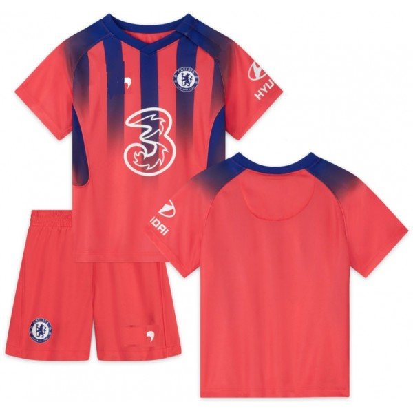 Kit infantil Chelsea 2020 2021 III Third  jogador