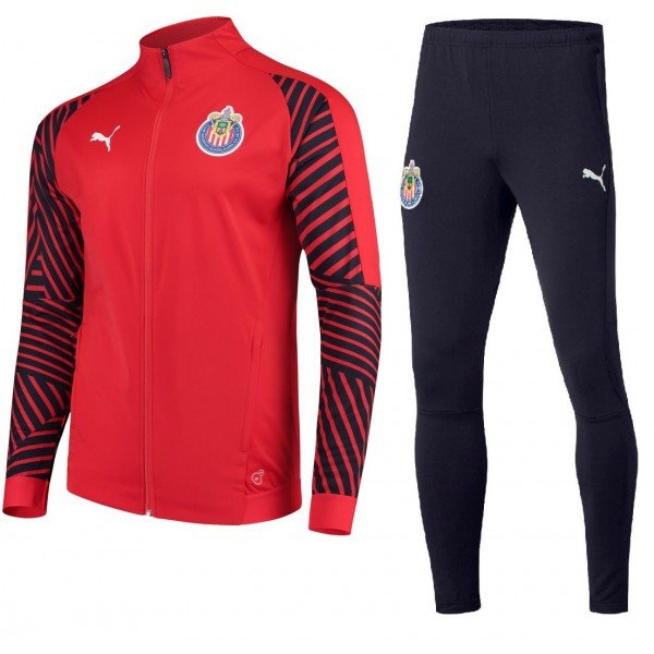 Kit treinamento oficial Puma Chivas Guadalajara 2018 2019 vermelho e azul