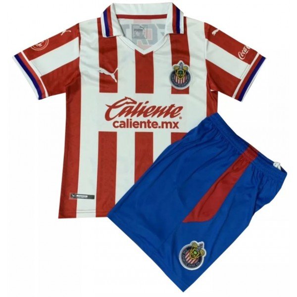 Kit infantil oficial Puma  Chivas Guadalajara 2020 2021 I jogador