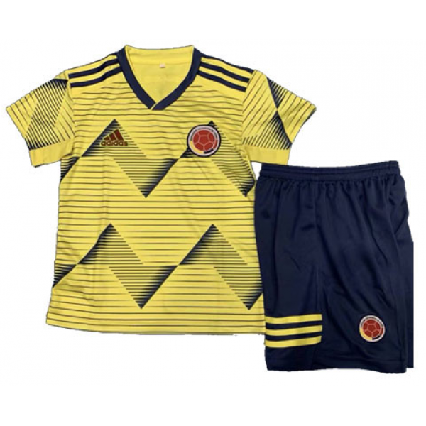 Kit infantil oficial Adidas seleção da Colombia 2019 I jogador