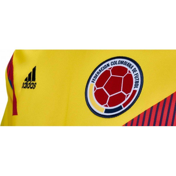 Camisa oficial Adidas seleção da Colombia 2018 I jogador manga comprida