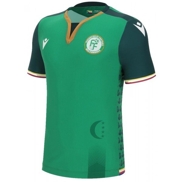 Camisa I Seleção de Comores 2022 Macron oficial 