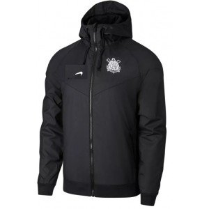 Jaqueta Corta vento Corinthians 2021 2022 preta