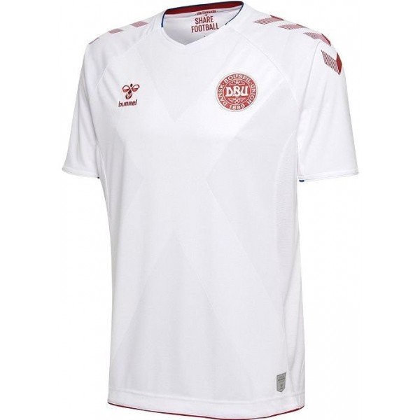 Camisa oficial Hummel seleção da Dinamarca 2018 II jogador Camisa oficial Hummel seleção da Dinamarca 2018 II jogador
