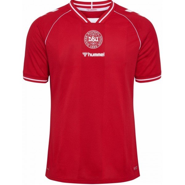 Camisa I Seleção da Dinamarca 2026 Hummel oficial 
