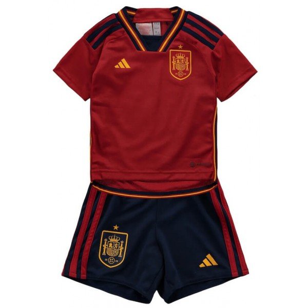 Kit infantil I Seleção da Espanha 2022 Adidas oficial 
