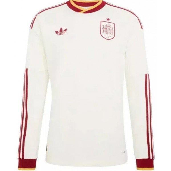 Camisa II Seleção da Espanha 2026 Adidas oficial manga comprida
