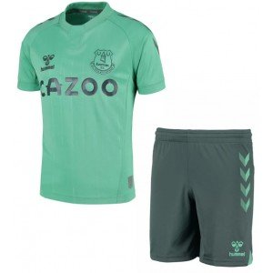 Kit infantil oficial Hummel Everton 2020 2021 III jogador
