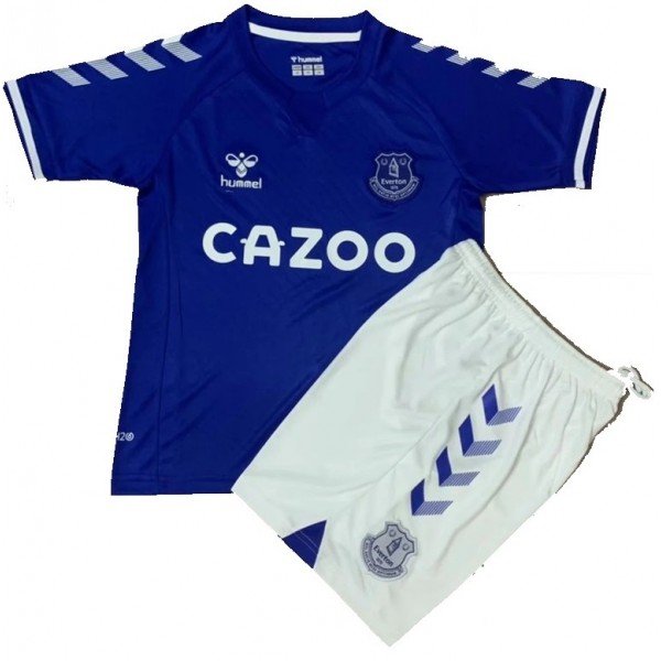 Kit infantil oficial Hummel Everton 2020 2021 I jogador