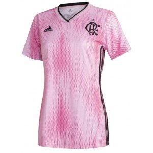 Camisa feminina oficial Adidas Flamengo 2019 Outubro Rosa