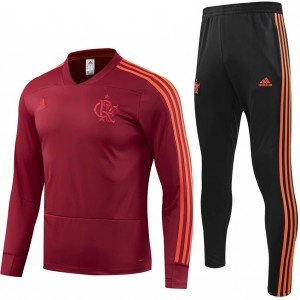 Kit treinamento oficial Adidas Flamengo 2018 vermelho e preto
