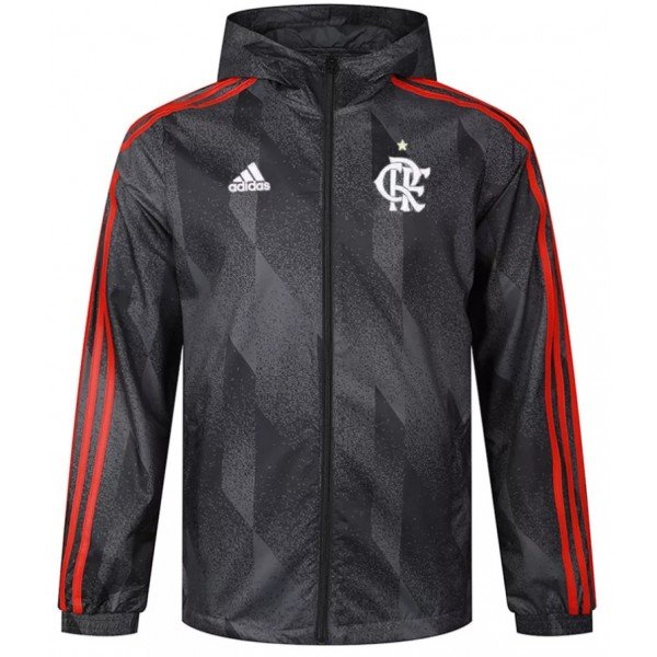 Jaqueta corta vento Flamengo 2021 2022 Adidas oficial preta