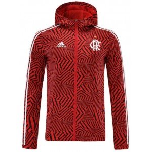 Jaqueta corta vento Flamengo 2021 2022 Adidas oficial vermelha
