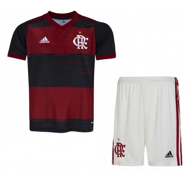 Kit infantil oficial Adidas Flamengo 2020 I jogador